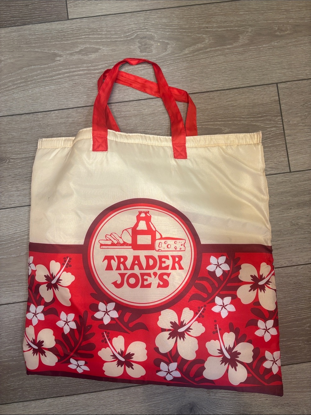 Trader Joe’s hibiscus Reusable Tote Bag